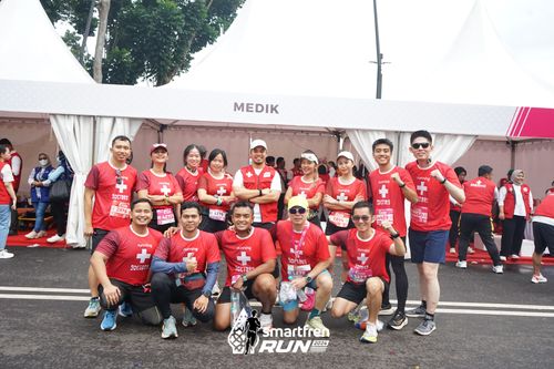 Race photo from Smartfren Run 2024