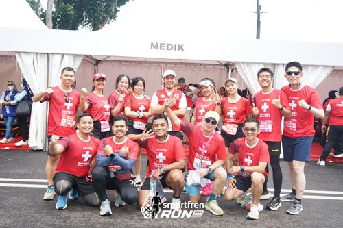 Race photo from Smartfren Run 2024
