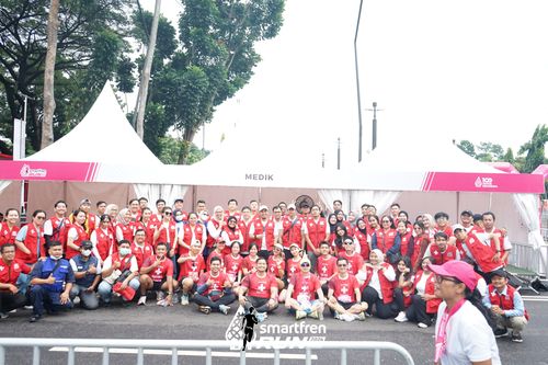 Race photo from Smartfren Run 2024
