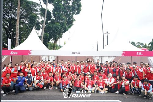 Race photo from Smartfren Run 2024