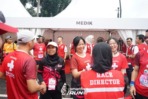 Race photo from Smartfren Run 2024