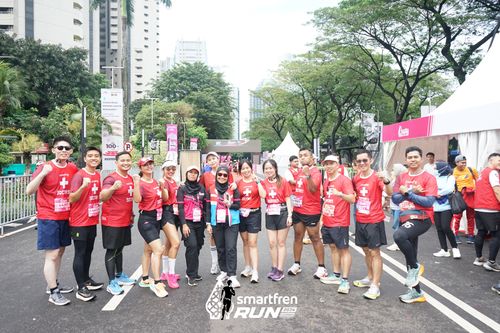 Race photo from Smartfren Run 2024