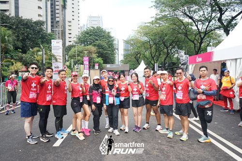 Race photo from Smartfren Run 2024