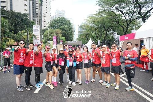 Race photo from Smartfren Run 2024