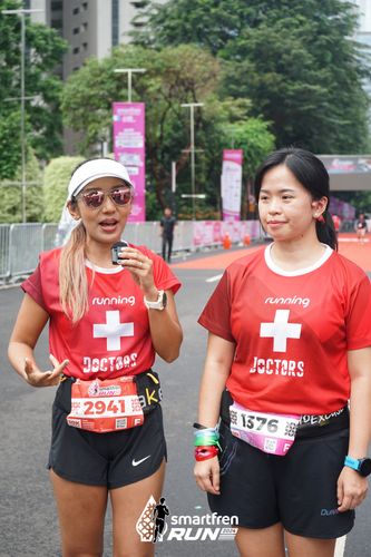 Race photo from Smartfren Run 2024