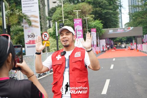 Race photo from Smartfren Run 2024
