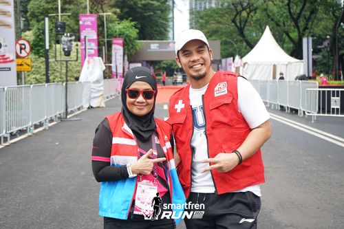 Race photo from Smartfren Run 2024