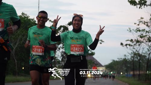Race photo from Arutmin Borneo Run 2024