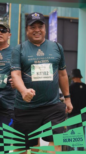 Race photo from Mangkunegaran Run 2025