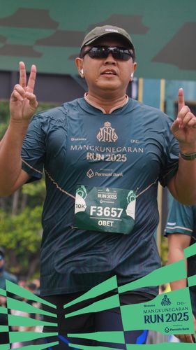 Race photo from Mangkunegaran Run 2025