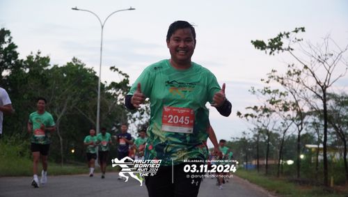 Race photo from Arutmin Borneo Run 2024