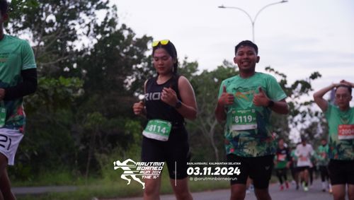 Race photo from Arutmin Borneo Run 2024
