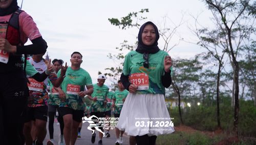 Race photo from Arutmin Borneo Run 2024
