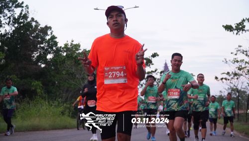 Race photo from Arutmin Borneo Run 2024