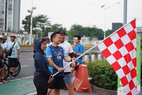 Race photo from Lari Bareng Yuk!