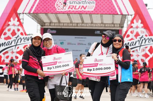 Race photo from Smartfren Run 2024