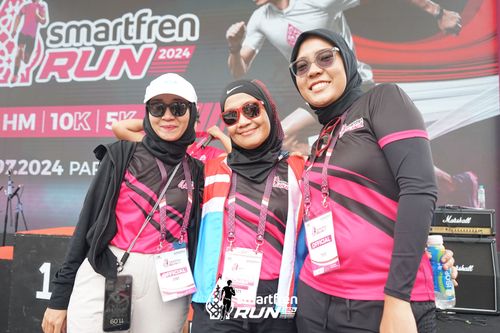 Race photo from Smartfren Run 2024
