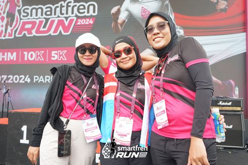 Race photo from Smartfren Run 2024