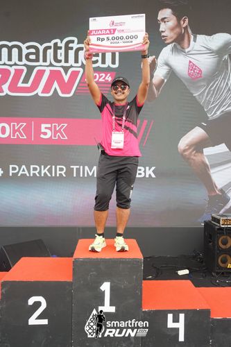 Race photo from Smartfren Run 2024