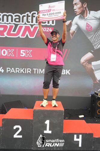Race photo from Smartfren Run 2024