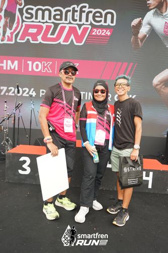 Race photo from Smartfren Run 2024