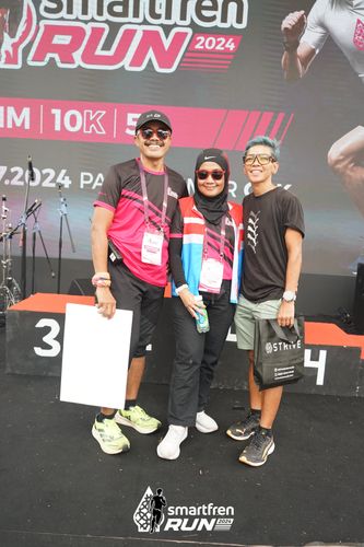 Race photo from Smartfren Run 2024