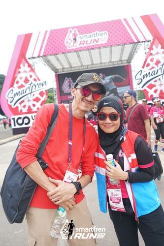 Race photo from Smartfren Run 2024