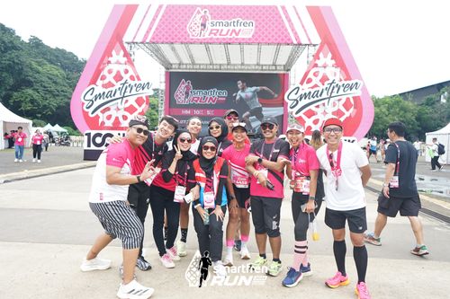 Race photo from Smartfren Run 2024