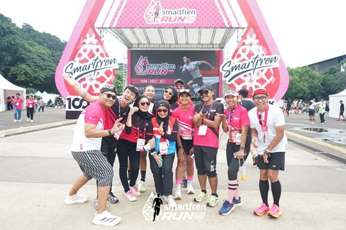 Race photo from Smartfren Run 2024