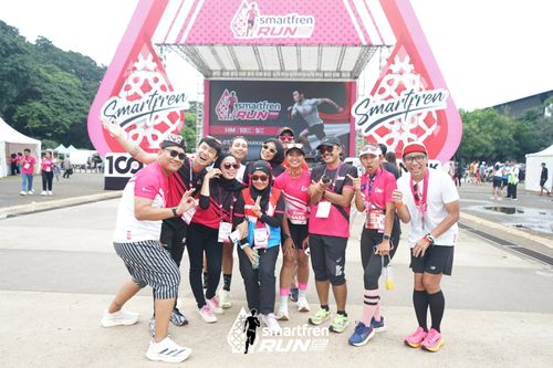 Race photo from Smartfren Run 2024