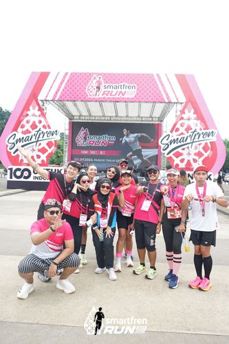 Race photo from Smartfren Run 2024