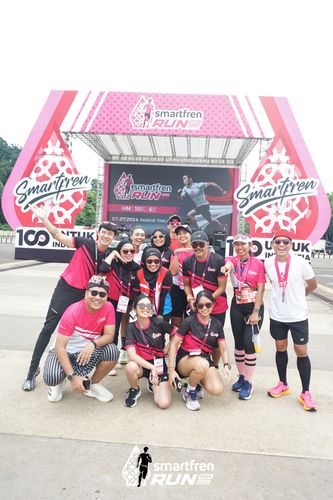 Race photo from Smartfren Run 2024