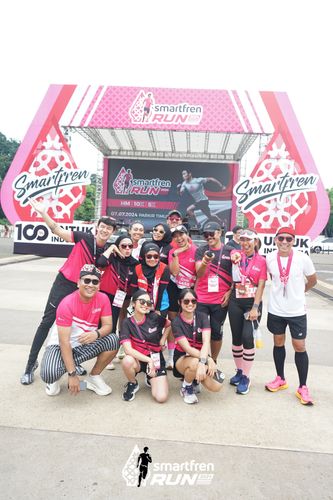 Race photo from Smartfren Run 2024