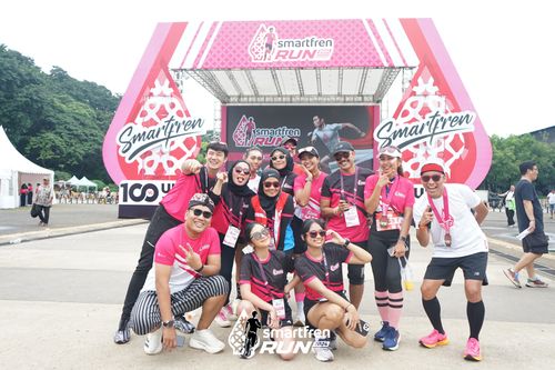 Race photo from Smartfren Run 2024