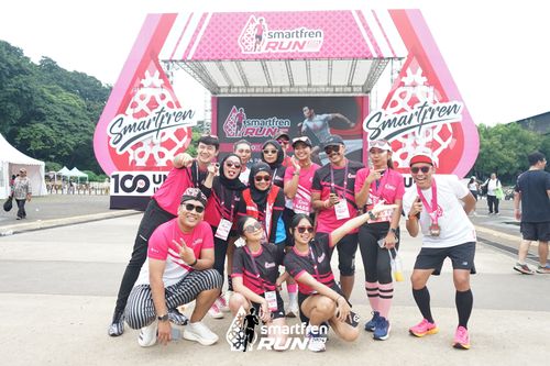 Race photo from Smartfren Run 2024