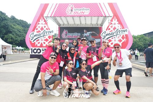 Race photo from Smartfren Run 2024