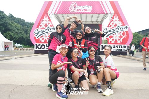 Race photo from Smartfren Run 2024