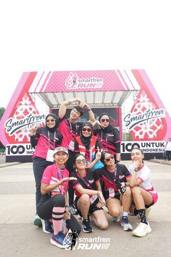 Race photo from Smartfren Run 2024
