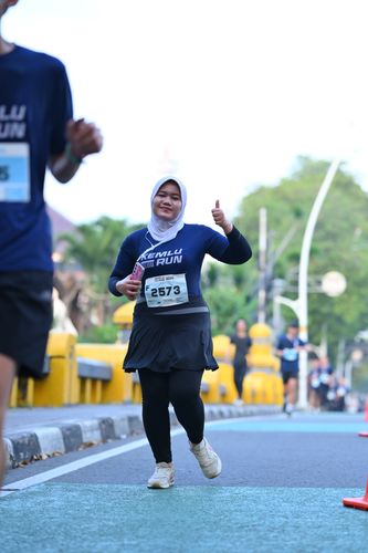 Race photo from KEMLU RUN 2025