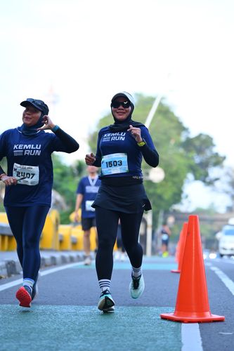 Race photo from KEMLU RUN 2025