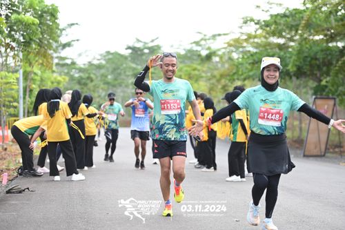 Race photo from Arutmin Borneo Run 2024