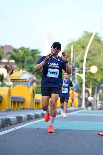 Race photo from KEMLU RUN 2025