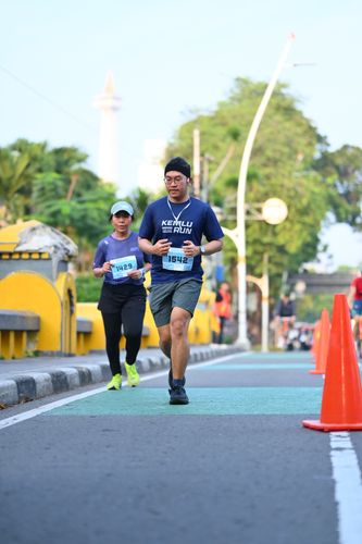 Race photo from KEMLU RUN 2025