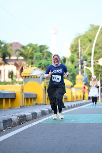 Race photo from KEMLU RUN 2025
