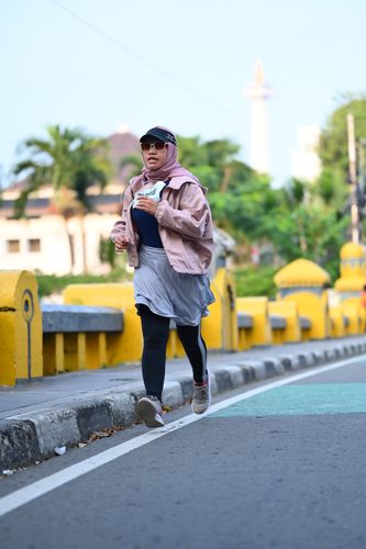 Race photo from KEMLU RUN 2025