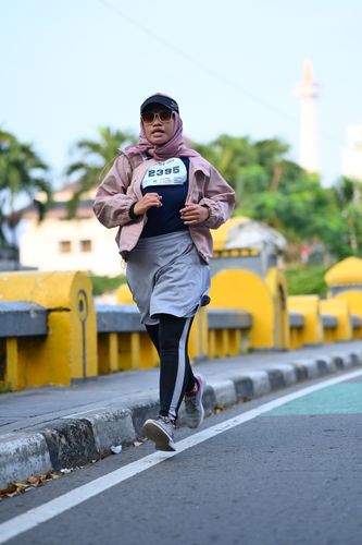 Race photo from KEMLU RUN 2025