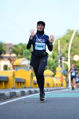 Race photo from KEMLU RUN 2025