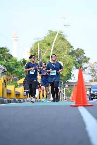 Race photo from KEMLU RUN 2025