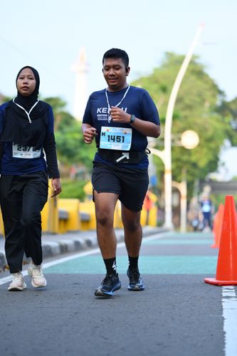 Race photo from KEMLU RUN 2025