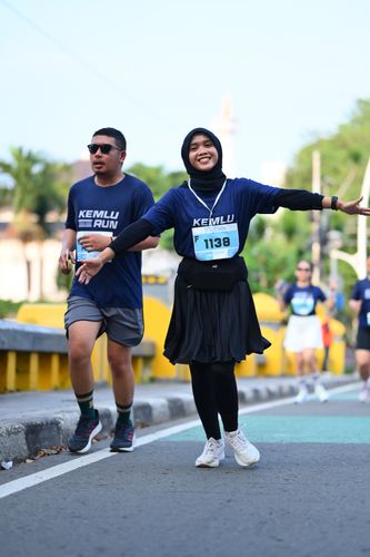 Race photo from KEMLU RUN 2025